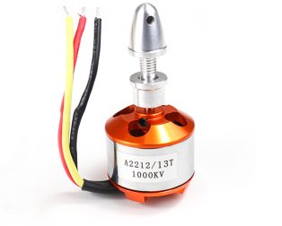 A2212 1000 KV Brushless DC Motor with SimonK 30A ESC and Orange 1045 Propeller Set