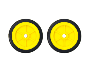 EasyMech Heavy Duty(HD) Disc Wheel 100mm Diameter - 2Pcs(Yellow Color)