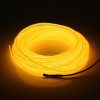 5M Neon Light Dance Party Decor Light Neon LED Lamp Flexible EL Wire Rope Tube Waterproof LED Strip