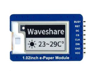 Waveshare 1.02inch 128×80 black/white dual-color E-Ink display module