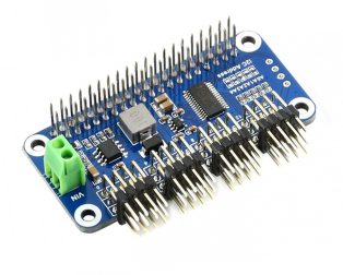 Waveshare Servo Driver HAT (B) for Raspberry Pi, 16-Channel, 12-bit, I2C
