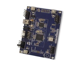 MICROCHIP ATMEGA1284P-XPLD Evaluation Kit, ATMEGA1284P MCU's, Sensors, Mechanical Buttons, LED's, UART to USB Bridge