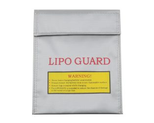 230×290mm Fireproof Lithium Battery Protection Bag – Silver